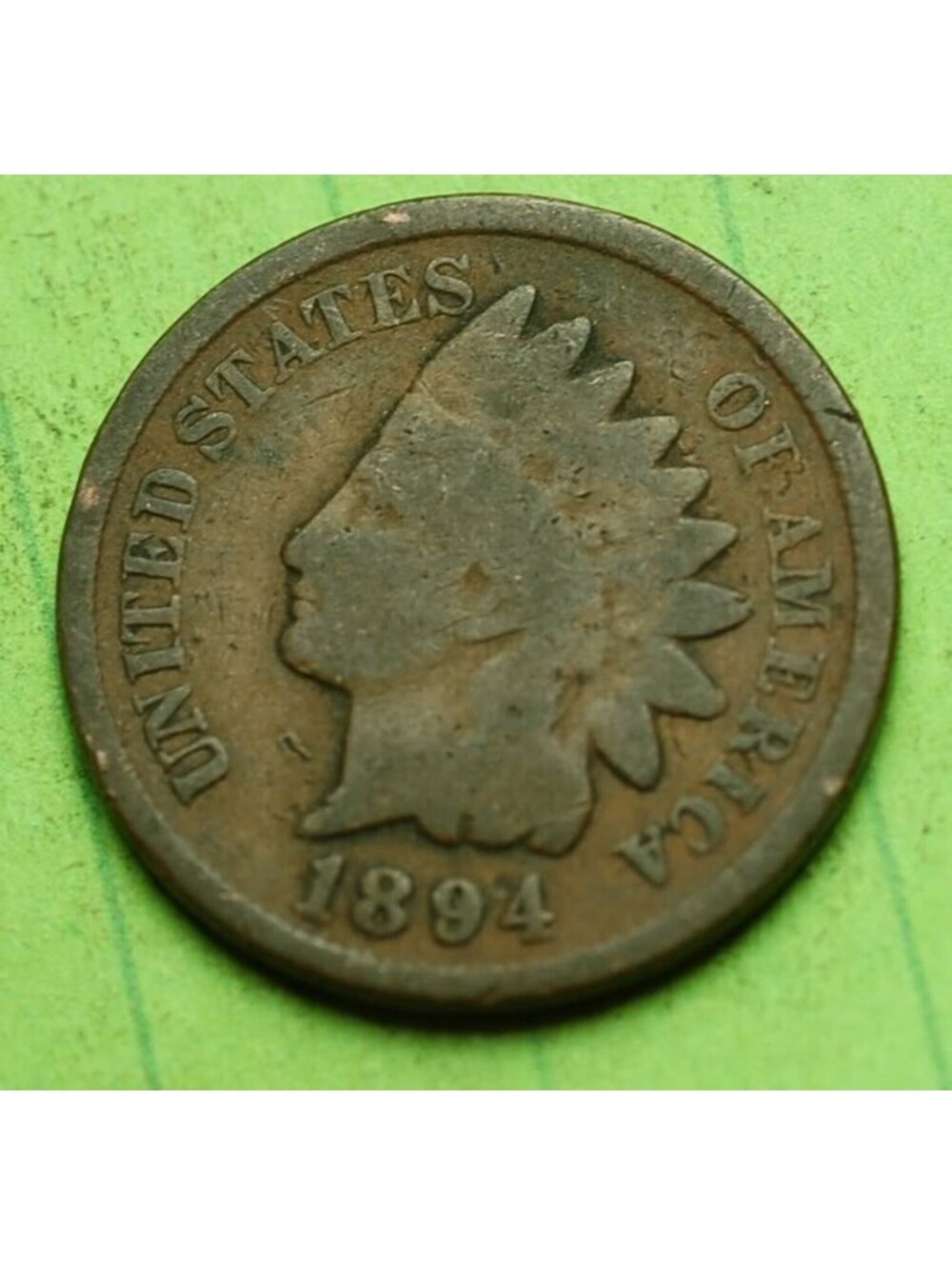 W925 1894 Indian Head Cent Penny 1c - Check Out Our Other Listings!!